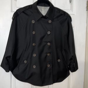 Cape Trench Jacket BLK Medium